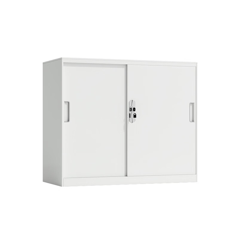 臻远 ZY5062249 钢制铁门移门文件柜 90*40*76cm （单位：台） 白色