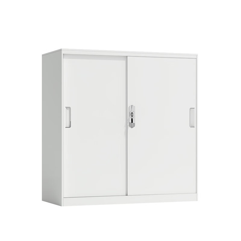 臻远 ZY5062257 钢制铁门移门文件柜 90*40*92.5cm （单位：台） 白色