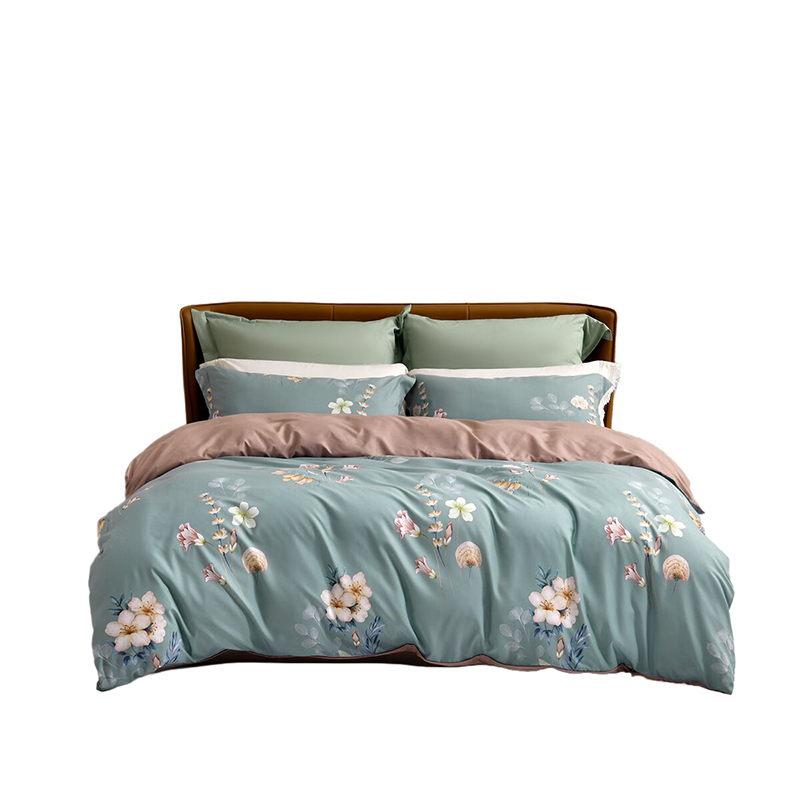 水星家纺（MERCURY） 花香闻艳 床品四件套 被套200*230cm*1/床单240*245cm*1/枕套48*74cm*2 （单位：套）