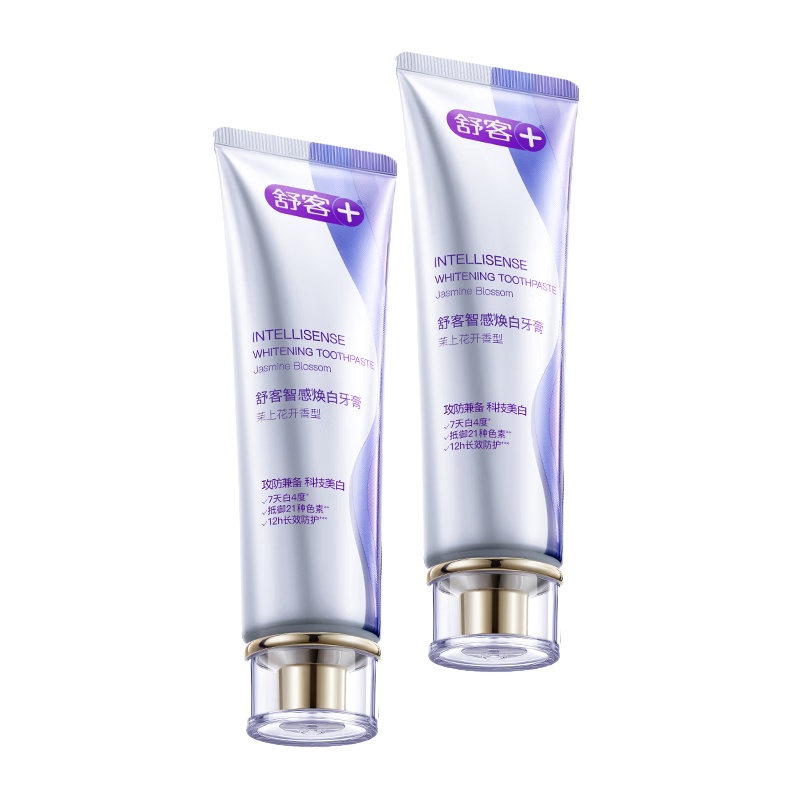 舒客 茉上花开 智感白牙膏 120g/支 2支/组 （单位：组） 新老包装随机发