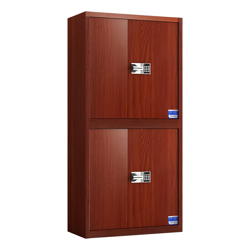 臻远 ZY5062431 分双节智能密码锁保密柜 90*42*190cm （单位：台） 红木纹