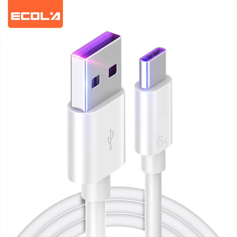 宜客莱（ECOLA） Z38 一拖三数据线 5A快充 1m （单位：根） 珍珠白