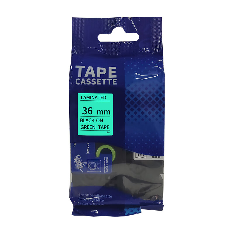 艾普莱（Axplor） AH-GBL36 标签机覆膜色带 36mm*8m （单位：个） 绿底黑字