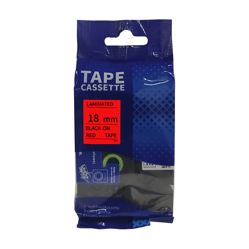 艾普莱（Axplor） AH-RBL18 标签机覆膜色带 18mm*8m （单位：个） 红底黑字