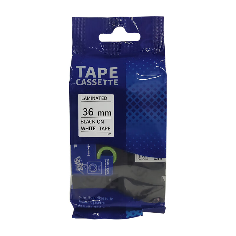 艾普莱（Axplor） AH-WBL36 标签机覆膜色带 36mm*8m （单位：个） 白底黑字