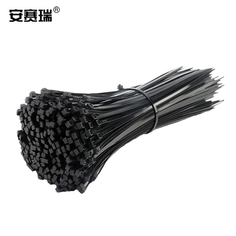 安赛瑞 10148 尼龙扎带 6.8*150mm 250根/包 （单位：包） 黑色