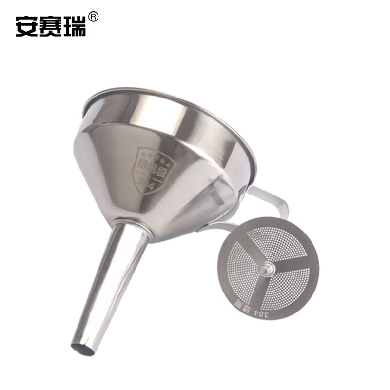 安赛瑞 26365 不锈钢漏斗 10cm （单位：个） 银色