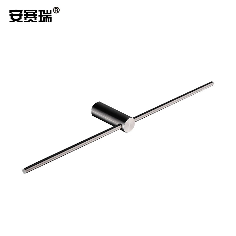 安赛瑞 711827 圆杆毛巾架 600*60mm （单位：个） 黑色