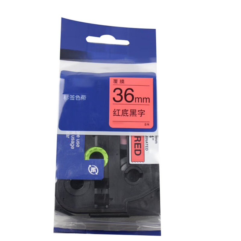 巴蜀脸谱 BSLP-BQSD-04 标签色带 36mm*8m （单位：个） 红底黑字