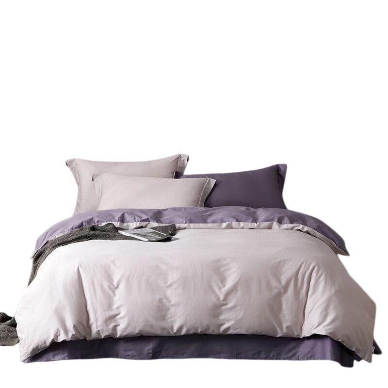 博洋家纺（BEYOND） W91504037219 全棉四件套&mdash;途 被套220*240cm （单位：套） 灰色