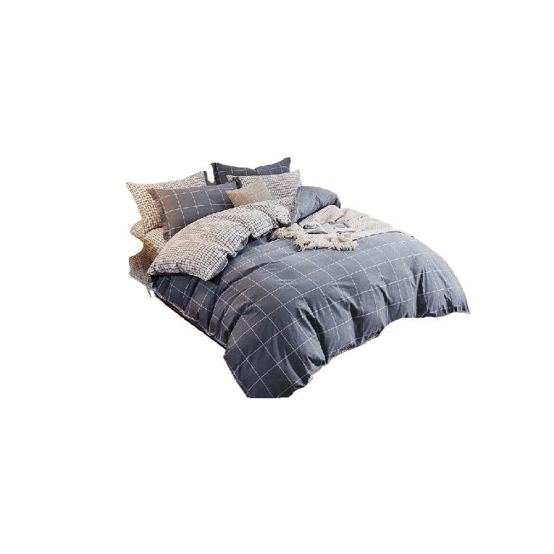 博洋家纺（BEYOND） W91804040106 全棉四件套&mdash;格爵 被套200*230cm （单位：套） 黑白