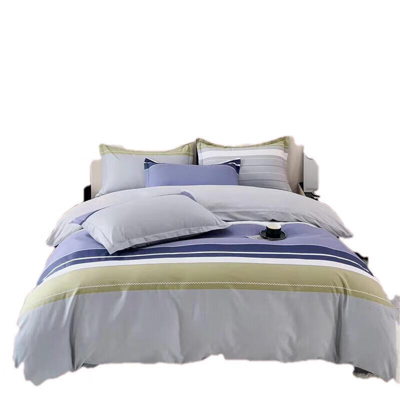 博洋（BEYOND） WT912307019A 纯棉四件套 被套200*230cm/床单230*245cm/枕套48*74cm*2 （单位：套） 简意印象