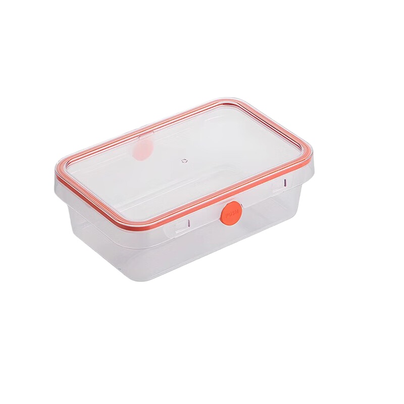 茶花（CHAHUA） 000009 长方形保鲜盒 1150ml （单位：个） 橙色