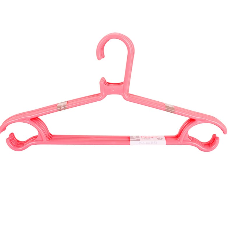 茶花（CHAHUA） 07041T 轻便衣架 42cm 5个/组 （单位：组） 粉色