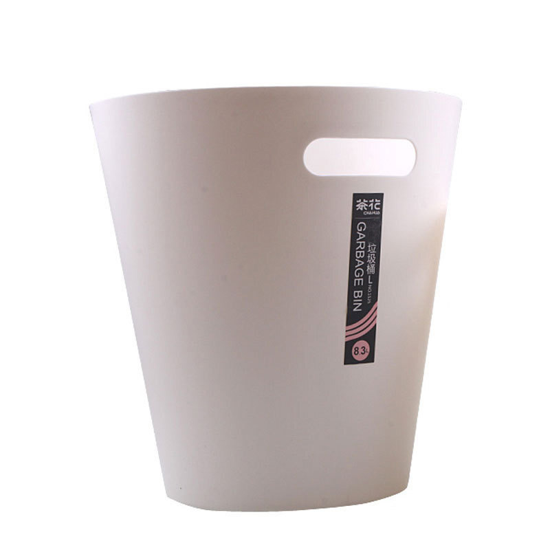 茶花（CHAHUA） 1525 垃圾桶 28*28*29cm 8.3L （单位：个） 灰黄色