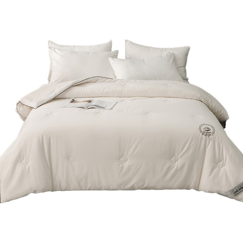 婵思 BZGTDC2000322 纯天然全棉棉花被 200*230cm/总重约5斤 （单位：条） 刺绣棉花白