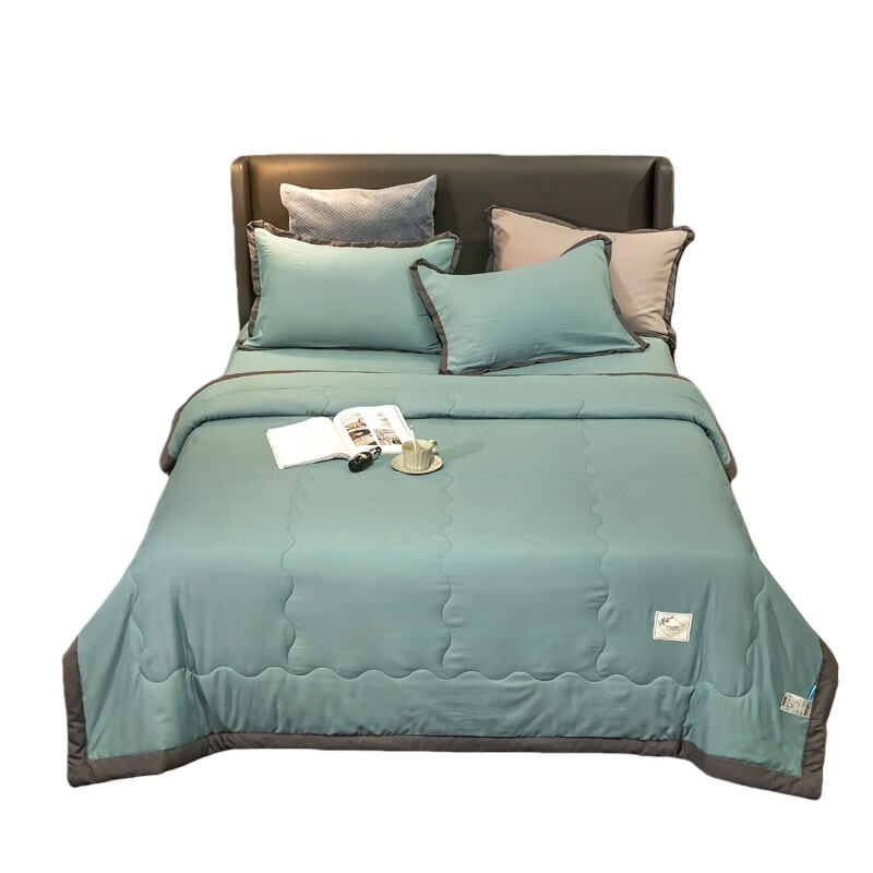 婵思 BZQTDC2000348 极简纯色水洗夏被 200*230cm/2.8斤 （单位：条） 绿色