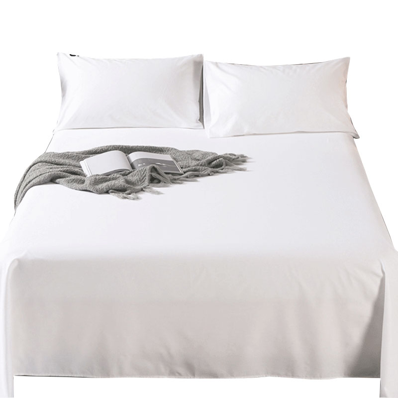 婵思 SDJD0230047 60*80S喷气全棉贡缎床单 210*290cm （单位：条） 纯白
