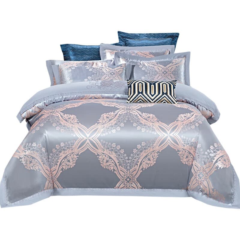 婵思 TJ0JR02100696 贡缎提花套件 200*230cm （单位：套） 水汐绸缎兰