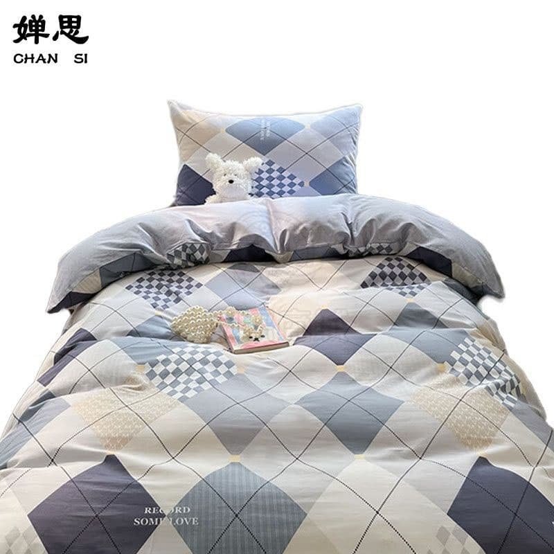 婵思 TJ0NH02100673 纯棉印花在水一方系列三件套 160*210cm （单位：套） 在水一方