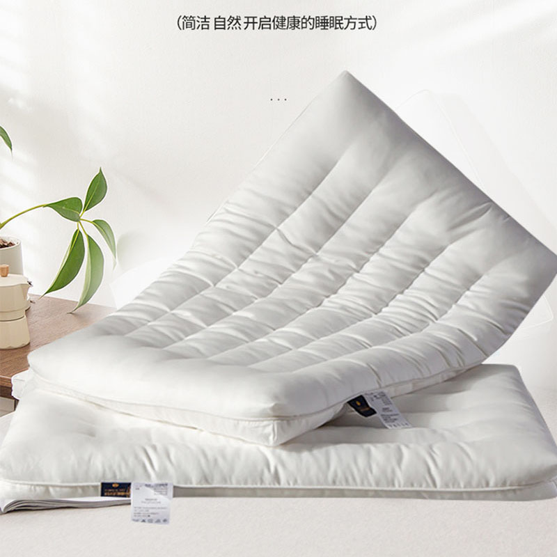 婵思 ZXQTDC2000046 全棉护颈低矮扁低枕枕芯 48*74cm 800克 （单位：个） 灰色