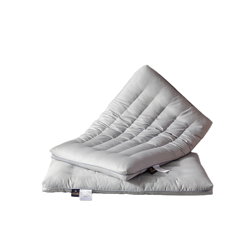 婵思 ZXQTDC2000047 全棉护颈低矮扁中枕枕芯 48*74cm 900克 （单位：个） 灰色