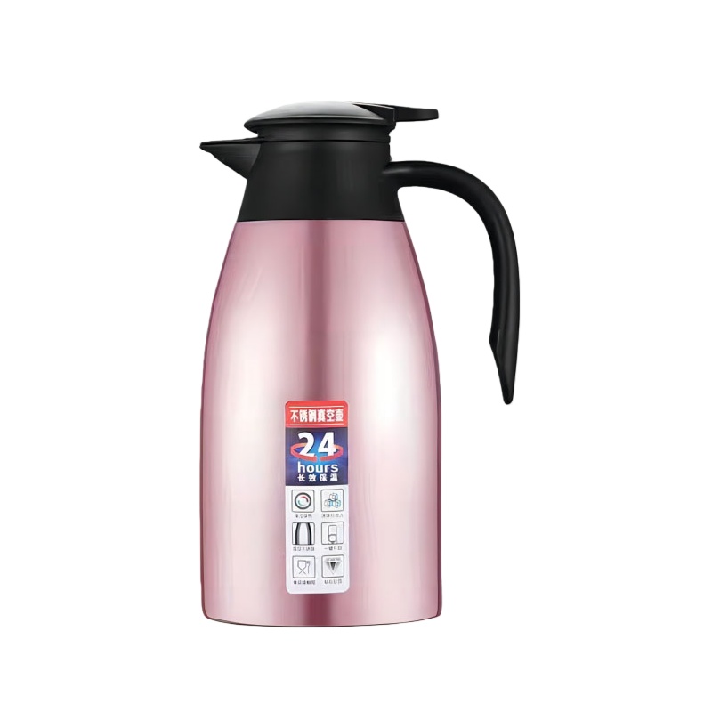 超灵 CL-05 不锈钢内胆保温壶 2L （单位：个） 粉/酒红/金/紫随机