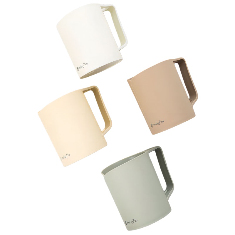 超灵 CL-06 插孔漱口杯 高度9.8*宽8cm （单位：个） 白/黄/咖/抹茶随机