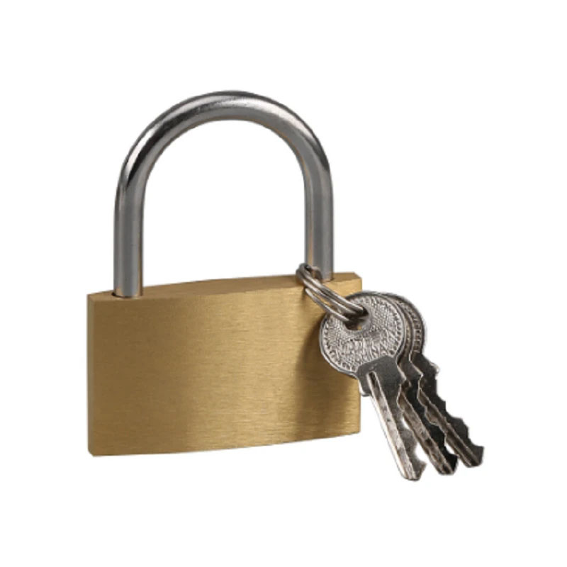 晨潞电子 CLU-S06 通用型铜挂锁 50*26*30mm （单位：把） 黄铜色