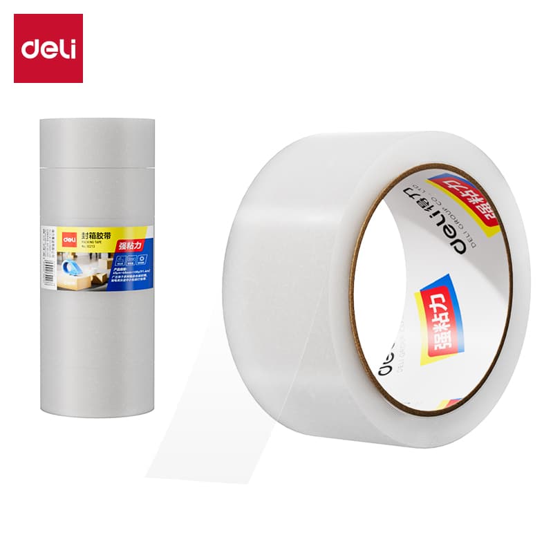 得力（deli） 30212 封箱胶带 48mm*60y 6个/筒 （单位：筒） 透明色