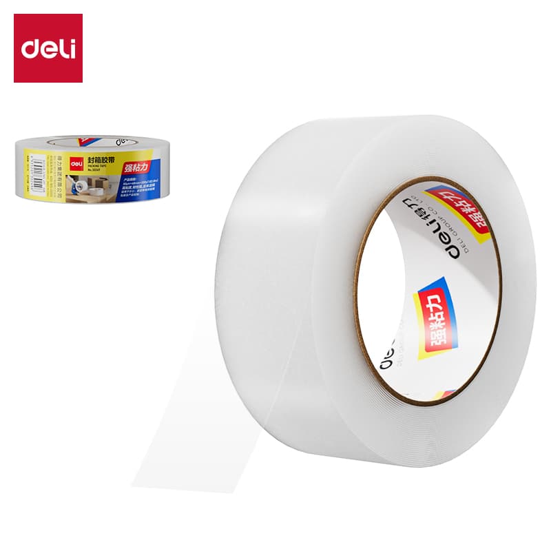 得力（deli） 30249 封箱胶带 48mm*200y （单位：个） 透明色