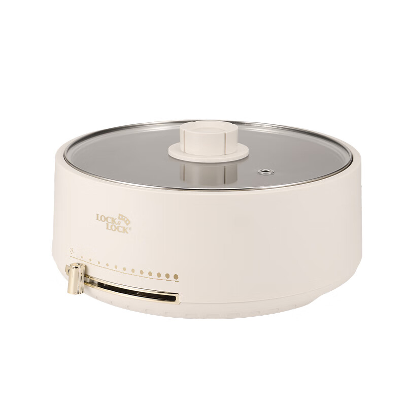 乐扣乐扣（LOCK&LOCK） EJP1857WHT 多功能料理锅 4L （单位：台） 白色