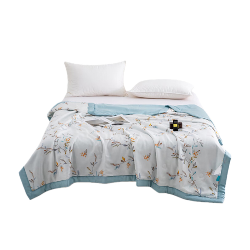 汉司家纺 天丝 印花夏被 200*230cm （单位：床） 海岛蓝