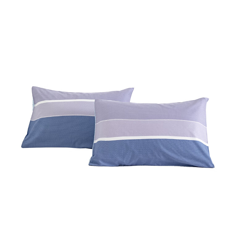 汉司家纺 都市生活系列 全棉印花枕头套 48*74cm （单位：个） 蓝色