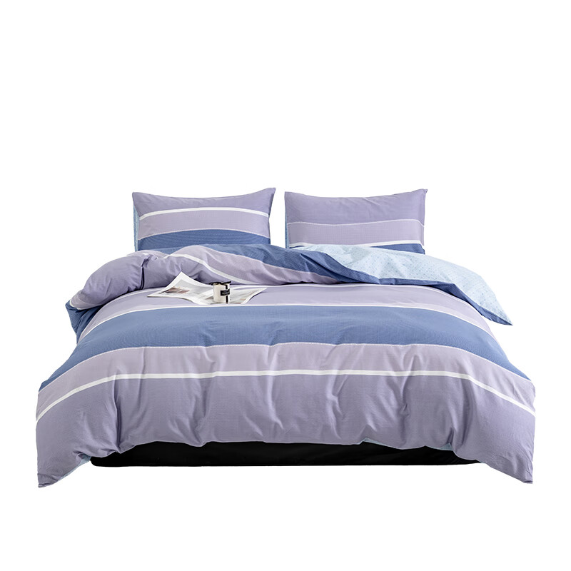 汉司家纺 都市生活系列 全棉印花被套 150*200cm （单位：条） 蓝色