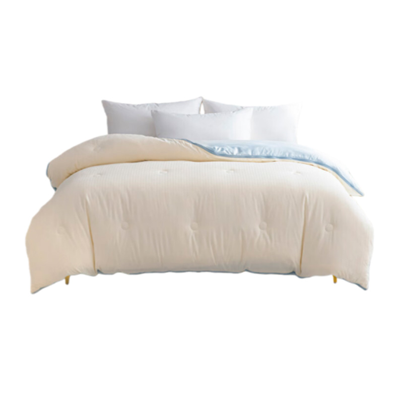 汉司家纺 拉链款 提花子母被 200*230cm 4+8斤 （单位：床） 奶蓝色