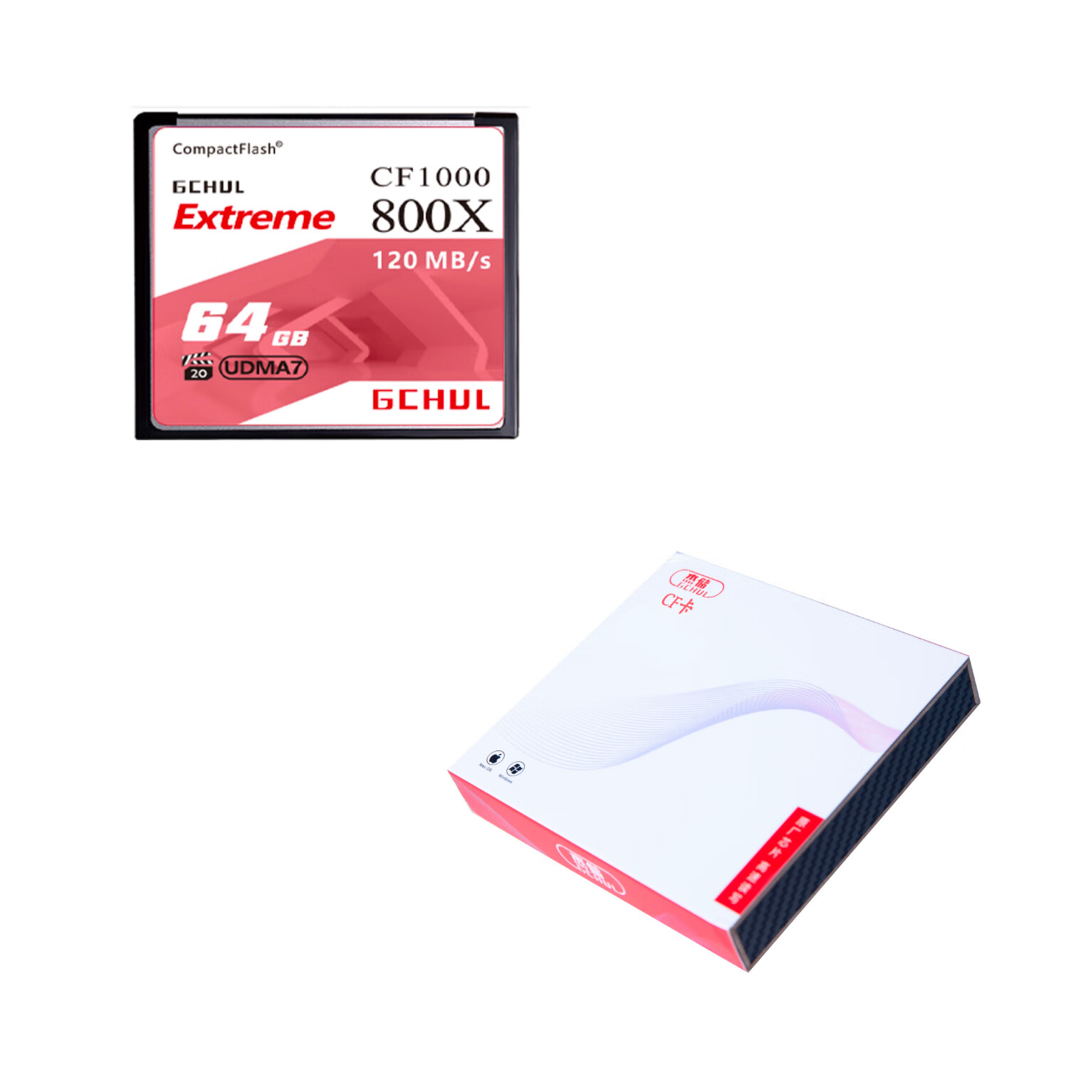 杰储（GCHUL） CF1000 存储卡 64G （单位：个）