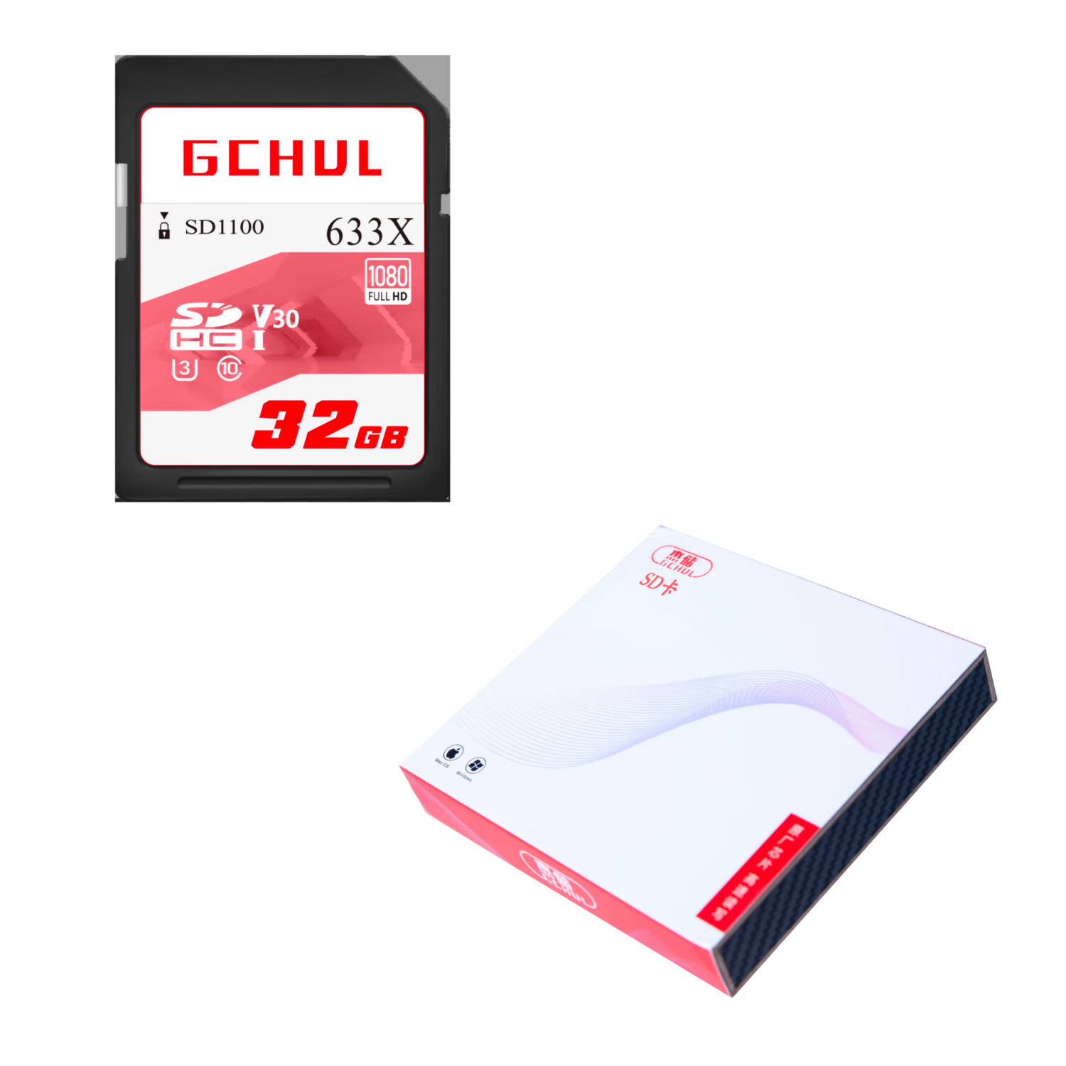 杰储（GCHUL） SD1100 SD存储卡 32G （单位：个）