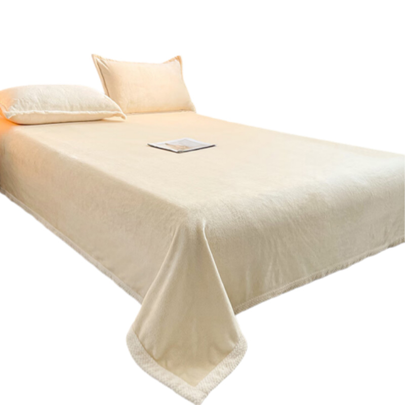 洁能尚 JNS-TZ01 珊瑚绒毯子 150*70cm （单位：床） 米白