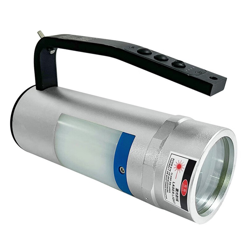 深照紫光 YJ1201D 手提式强光探照灯 含激光 主灯2*13W 侧灯2*6W 6000K （单位：盏） 银色