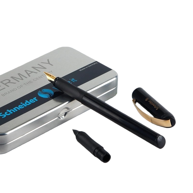 施耐德（schneider） 167801 金色年华钢笔套装 0.5mm F尖 （单位：支） 黑色