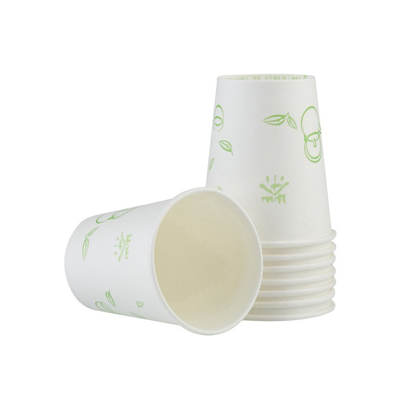 史泰博 CUP1002 一次性纸杯茶壶图案 250ml 100个/包 （单位：包） 白色
