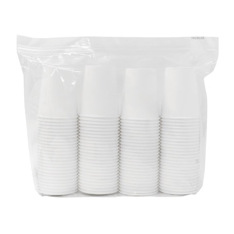 史泰博 CUP1004 一次性纸杯 250ml 100个/包 （单位：包） 白色