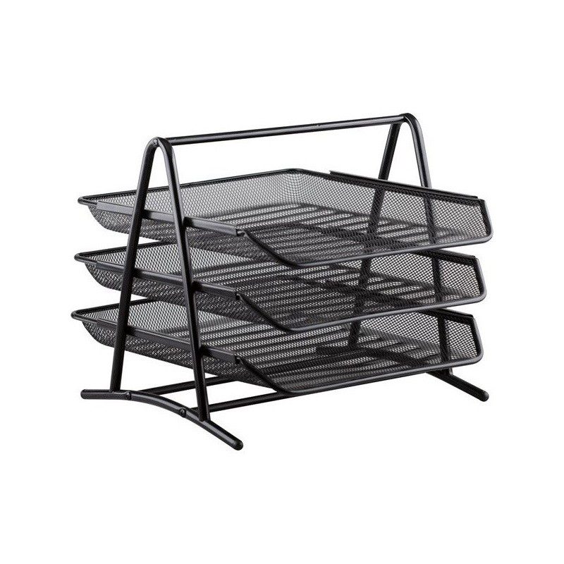 史泰博 P2013 文件盘 三层丝网 （单位：个） 黑色