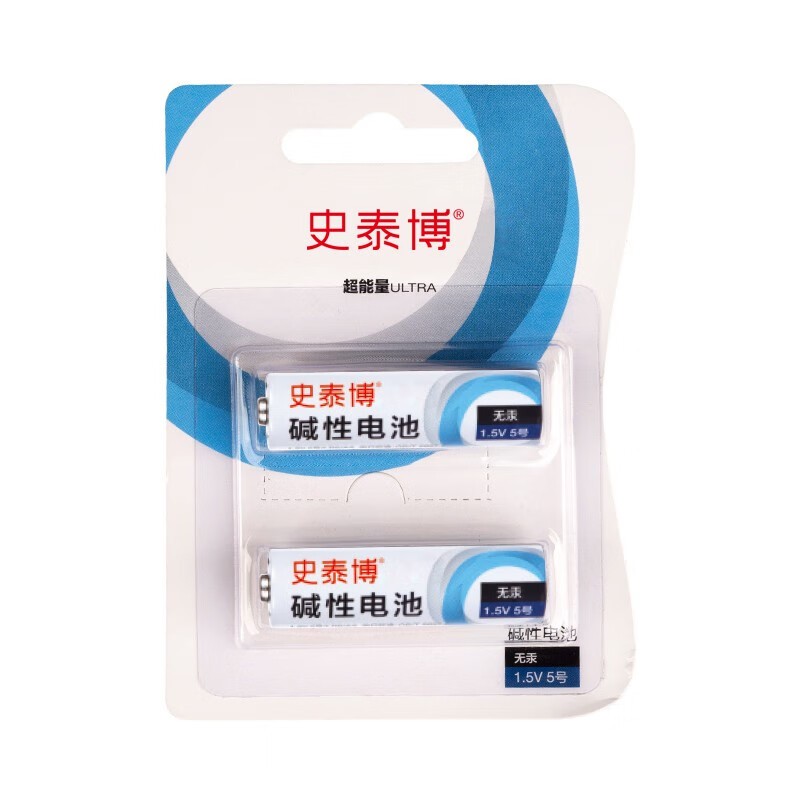 史泰博 5号 碱性电池 2节/卡 （单位：卡） 蓝白色