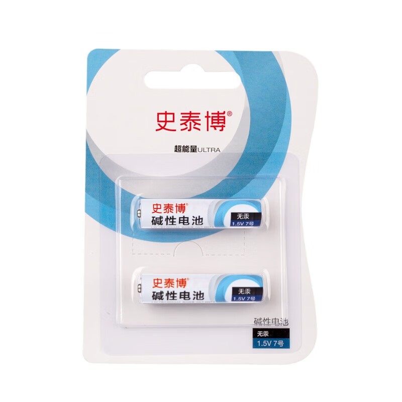 史泰博 7号 碱性电池 2节/卡 （单位：卡） 蓝白色
