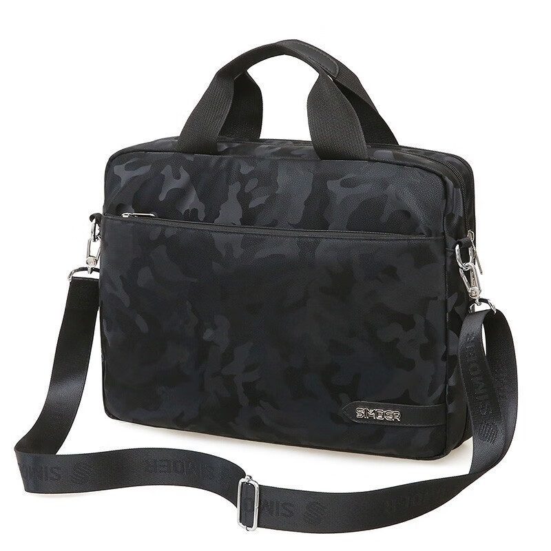 斯莫尔（SIMOER） SL-1874 公文包 高28*宽40*厚8cm （单位：个） 迷彩黑