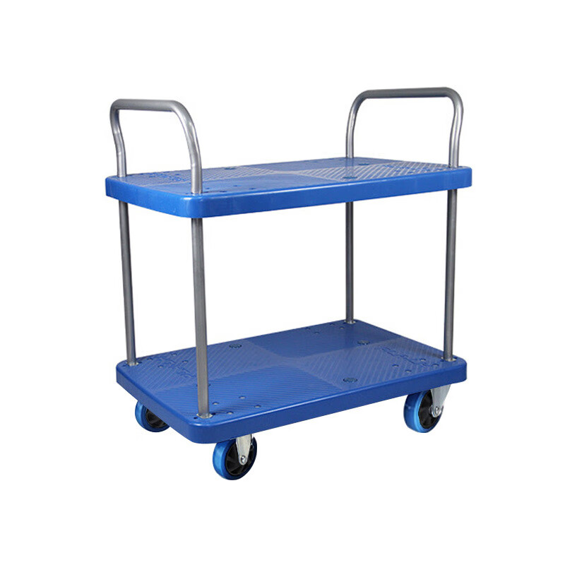 苏识 ZWHL-48 无护栏平板手推车 48*72cm蓝弹轮 （单位：辆） 蓝色