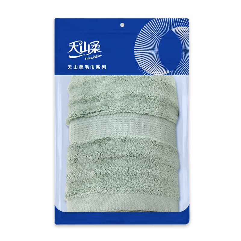 天山柔（TINSUNROL） 竹纤维 素色毛巾 34*72cm 120g （单位：条） 绿色