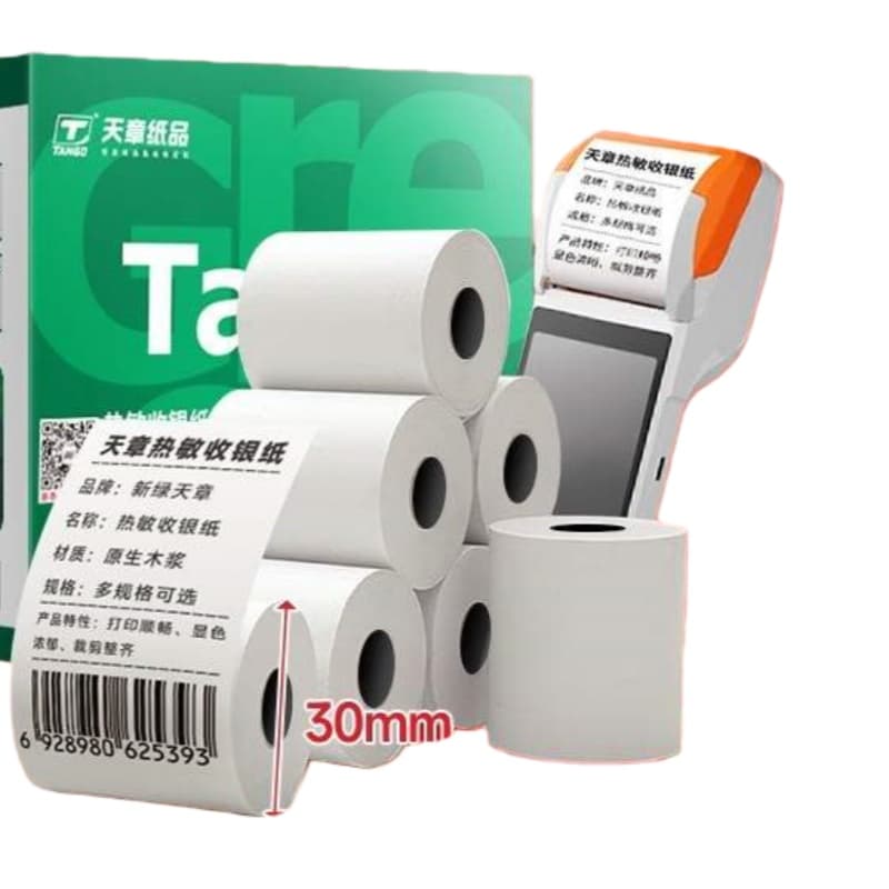 天章（TANGO） 新绿天章 热敏收银纸 57mm*30mm 10米/卷 100卷/箱 （单位：箱）